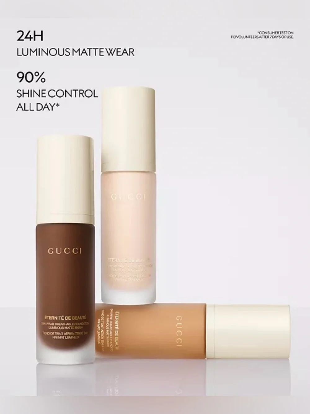 230W Gucci Éternité de Beauté 24-Hour Full Coverage Luminous Matte Foundation